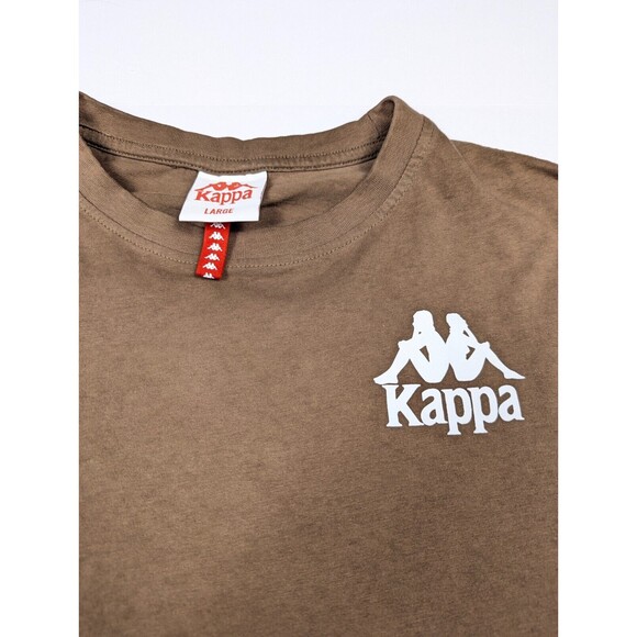 Kappa Mens Logo T Shirt Large Brown - Picture 5 of 10